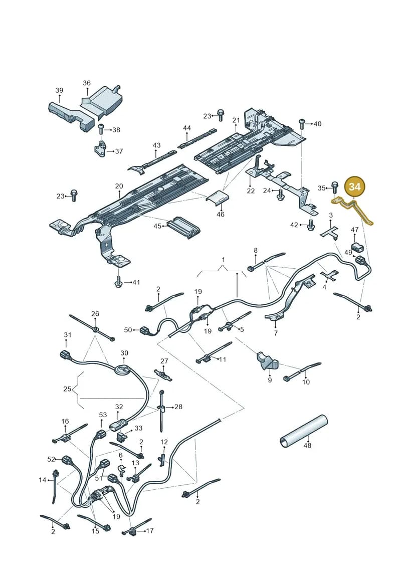 1EA971458R — Audi Q4 Sportback (2021-2025) diagram 89a970200, position 34