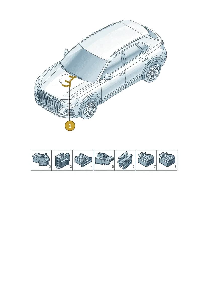 1EA971566P — Audi Q4 Sportback (2021-2025) diagram 89a972500, position 1