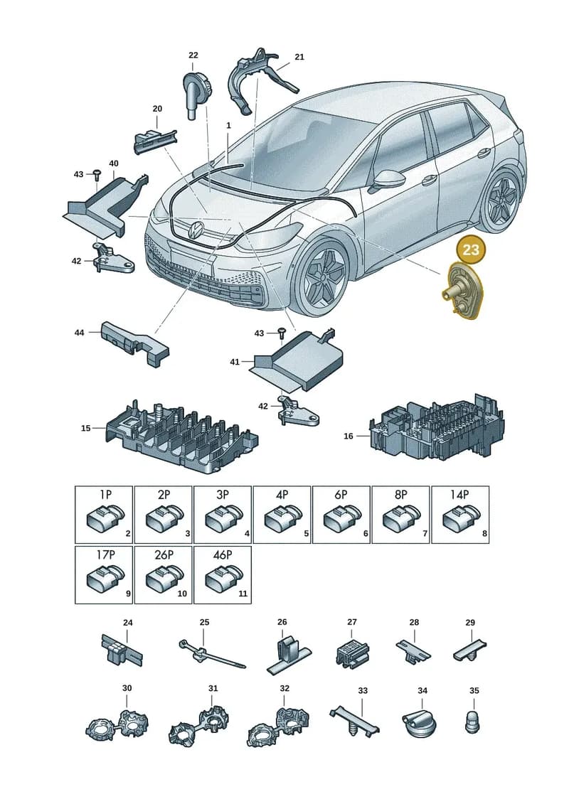1EA971915 — Skoda Enyaq (2020-2021) diagram 10a971080, position 23