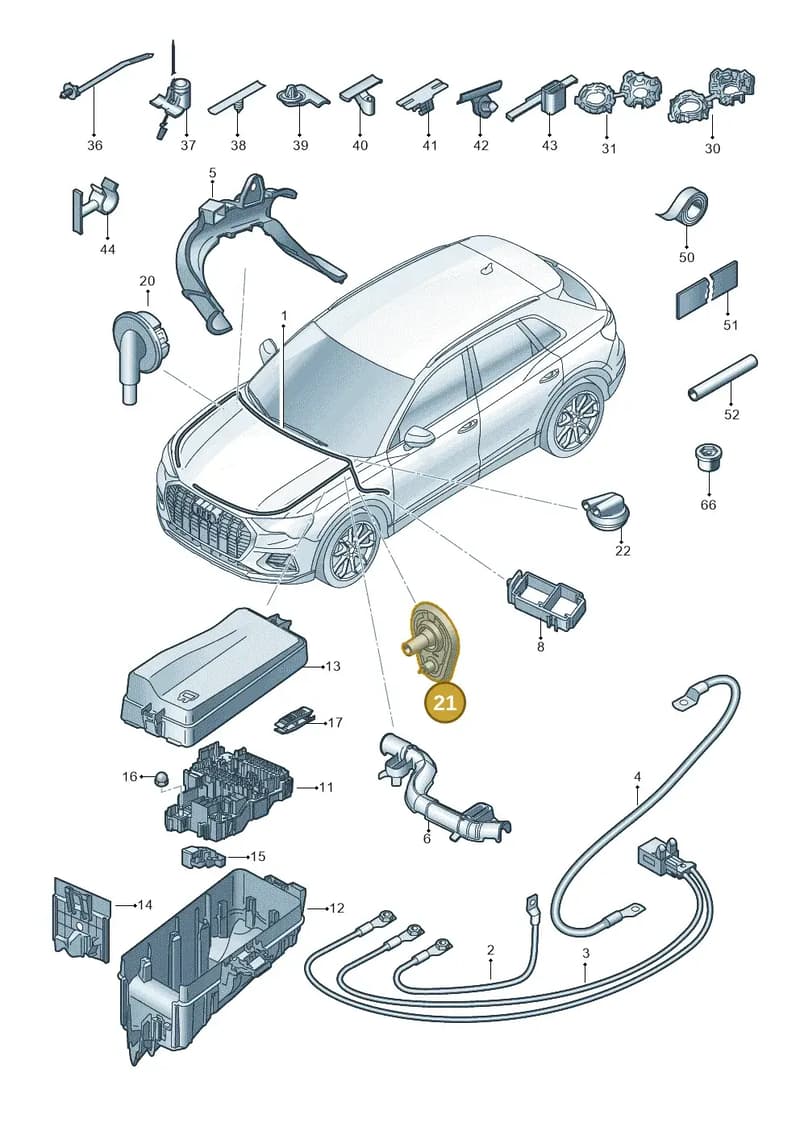 1EA971915 — Audi Q4 Sportback (2021-2025) diagram 89a971850, position 21