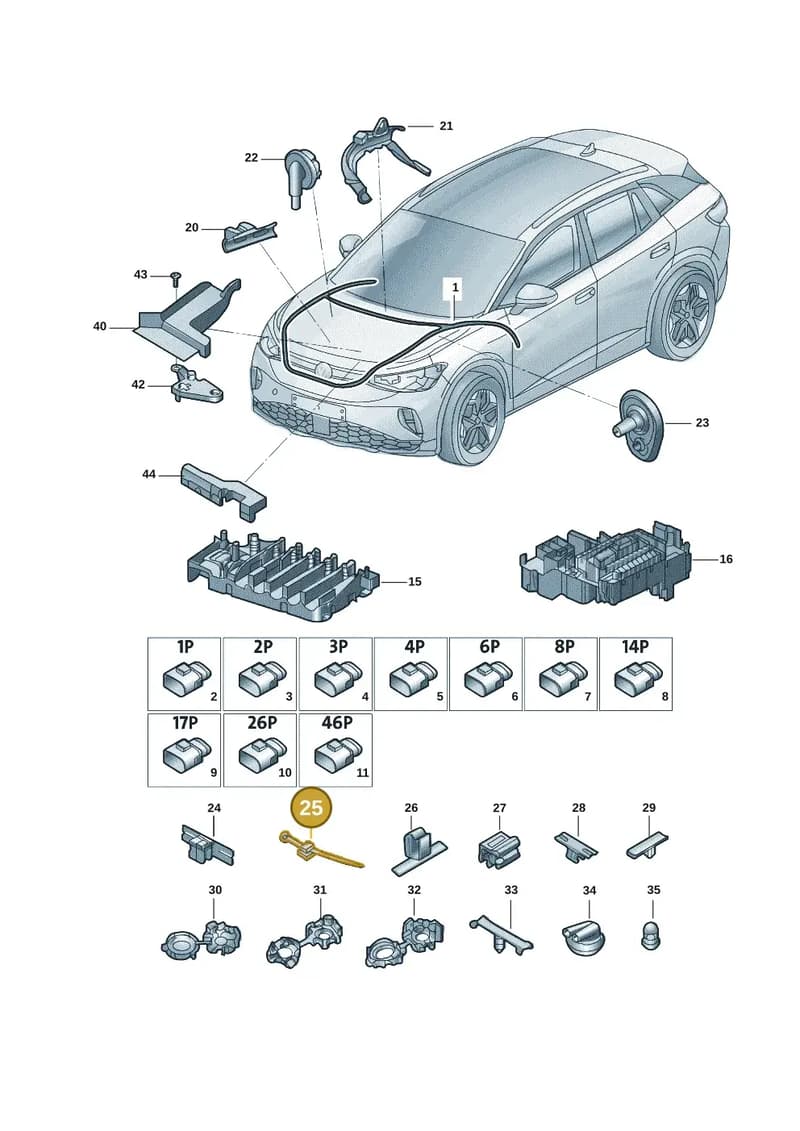 1EA973262A — Volkswagen ID.6 X (2021-) diagram 12d971080, position 25