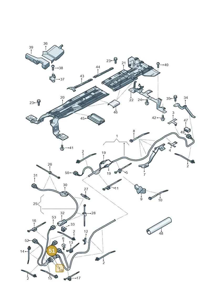 1EA973702 — Audi Q4 Sportback (2021-2025) diagram 89a970200, position 51