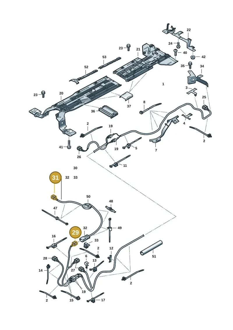 1EA973702A — Volkswagen ID.UNYX (2024-) diagram 11h970200, position 29+31