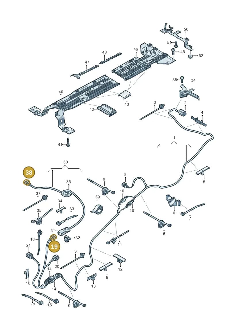 1EA973702A — SEAT CUPRA Tavascan (2023-) diagram 20h970012, position 19+38