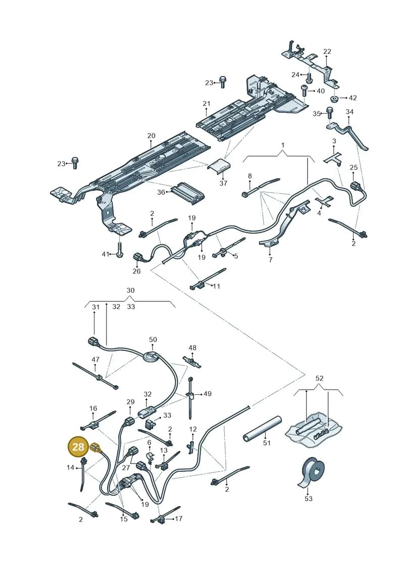 1EA973702C — SEAT CUPRA Born (2021-) diagram 10a970012, position 28