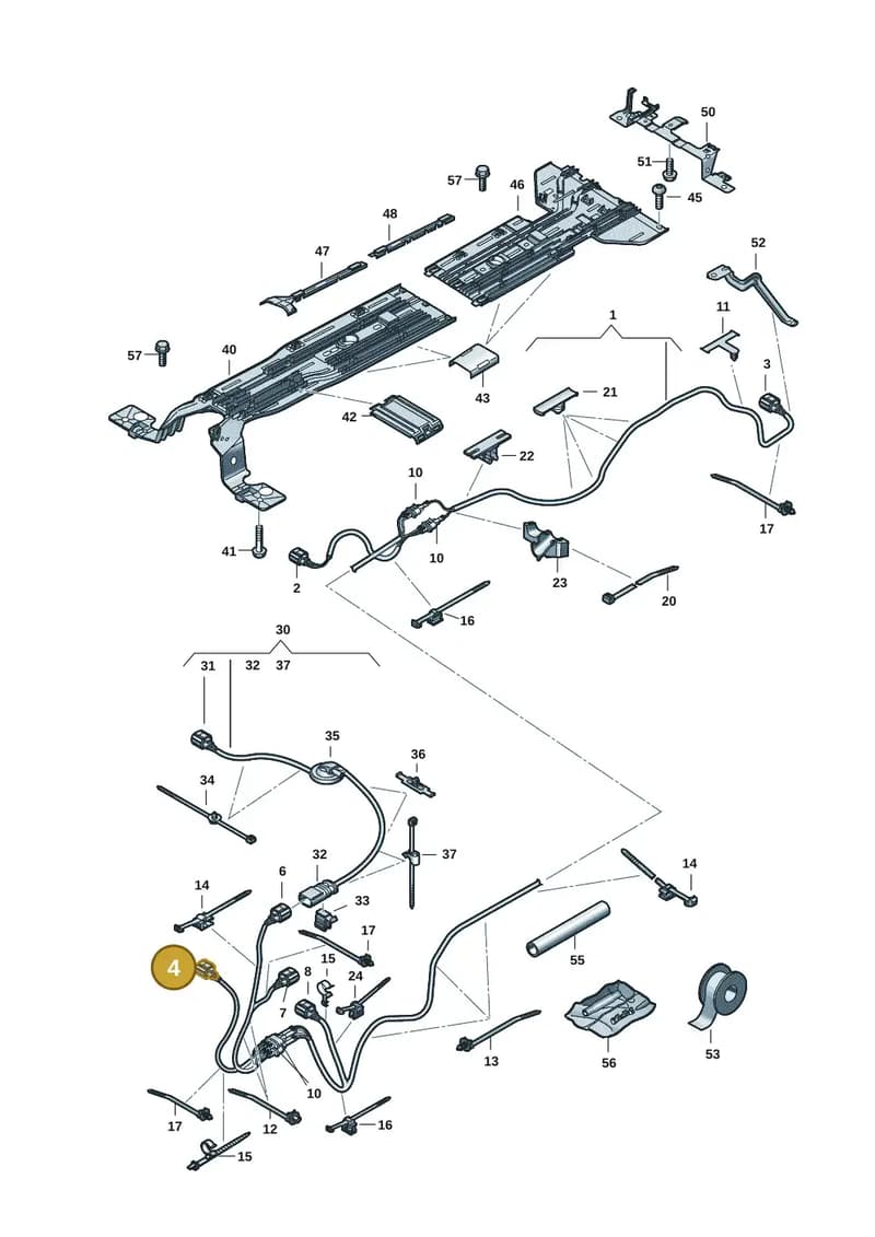 1EA973702C — Volkswagen ID.7 (2023-2025) diagram 14b970100, position 4