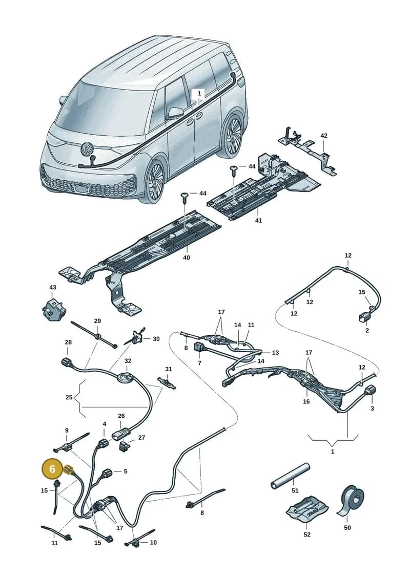1EA973702H — Volkswagen ID. Buzz (2022-2025) diagram 15a970200, position 6