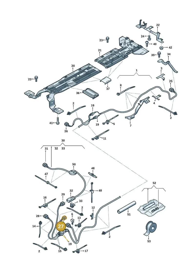 1EA973702K — Volkswagen ID.3 (2019-2025) diagram 10a970012, position 27