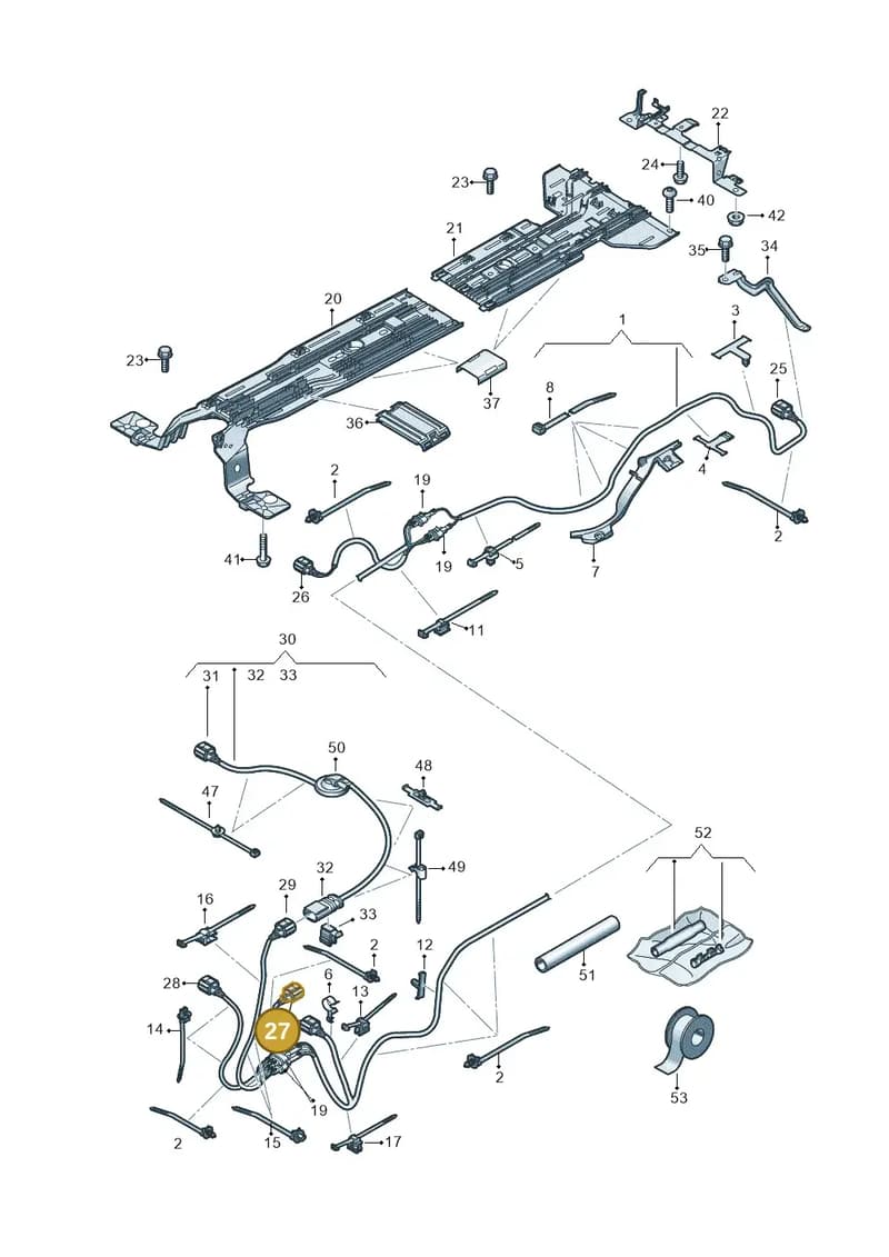 1EA973702K — SEAT CUPRA Born (2021-) diagram 10a970012, position 27