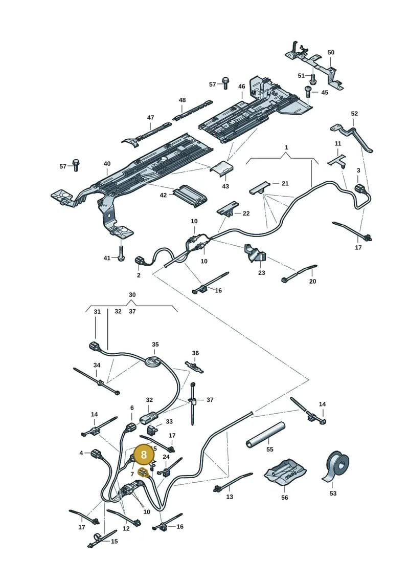 1EA973702K — Volkswagen ID.7 (2023-2025) diagram 14b970100, position 8