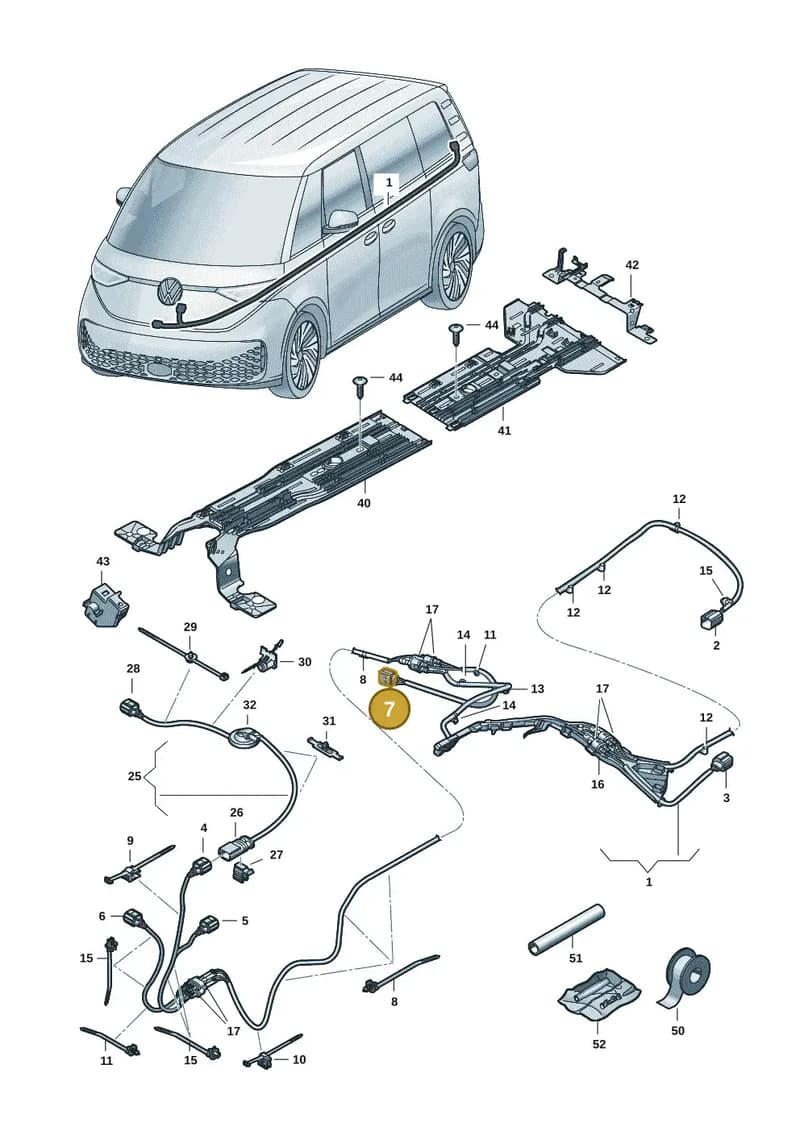 1EA973712H — Volkswagen ID. Buzz (2022-2025) diagram 15a970200, position 7