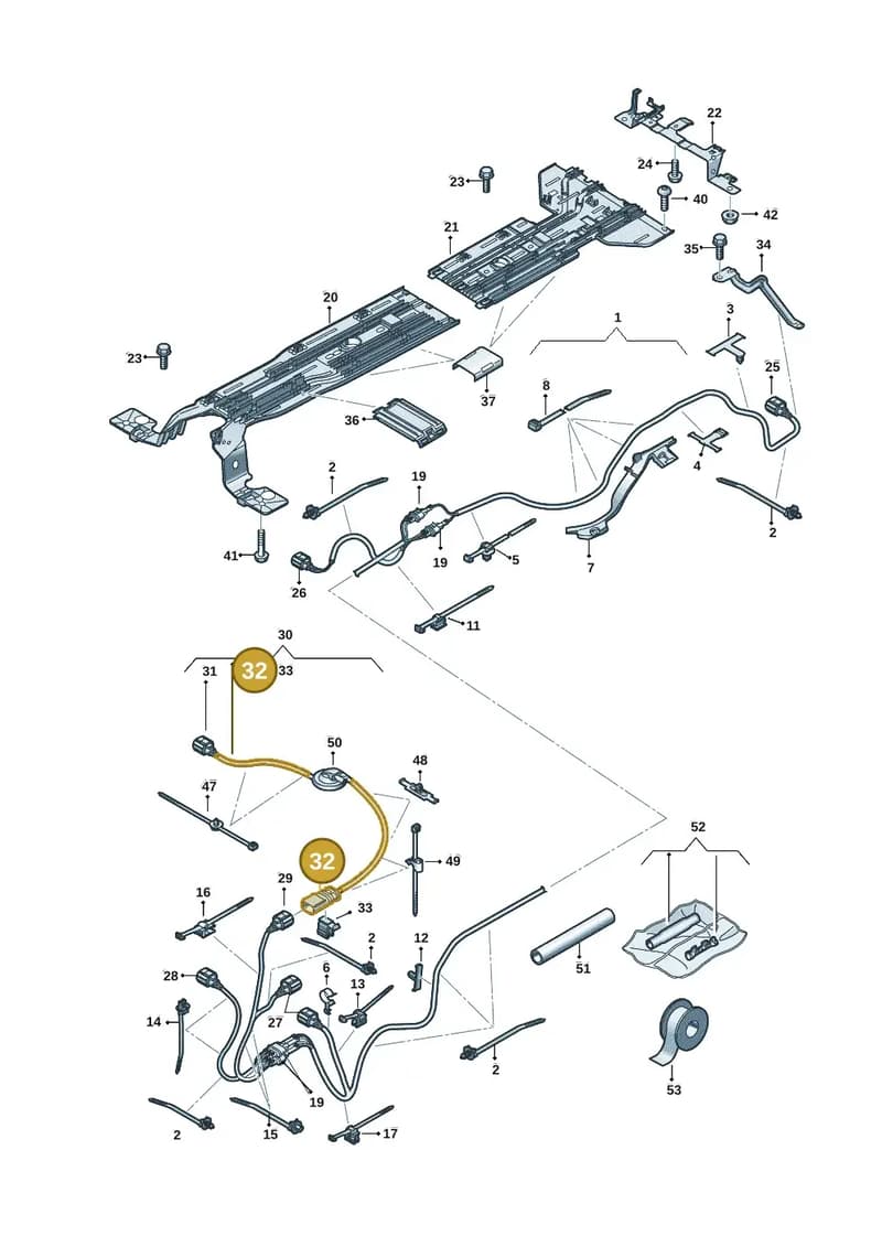 1EA973802B — Volkswagen ID.3 (2019-2025) diagram 10a970012, position 32