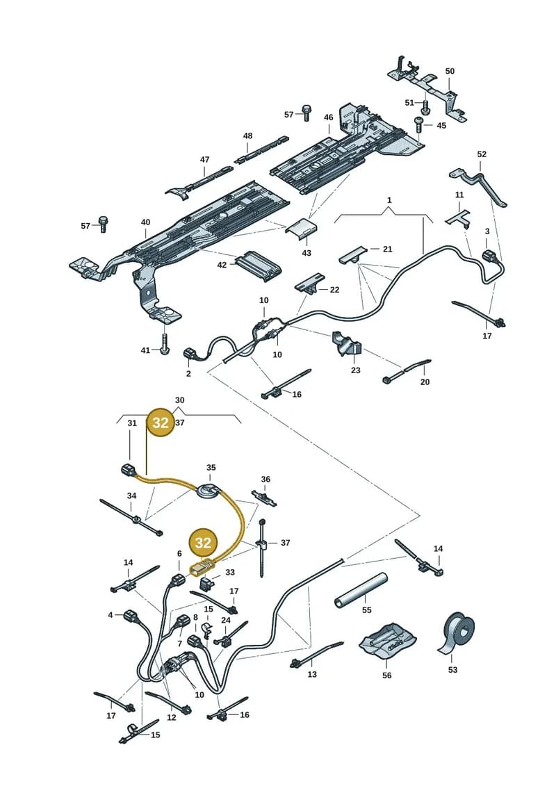 1EA973802B — Volkswagen ID.7 (2023-2025) diagram 14b970100, position 32