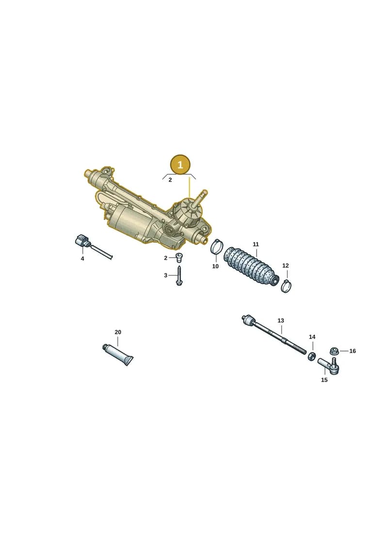 1EB422053G — Audi Q4 Sportback (2021-2025) diagram 10a423050, position 1