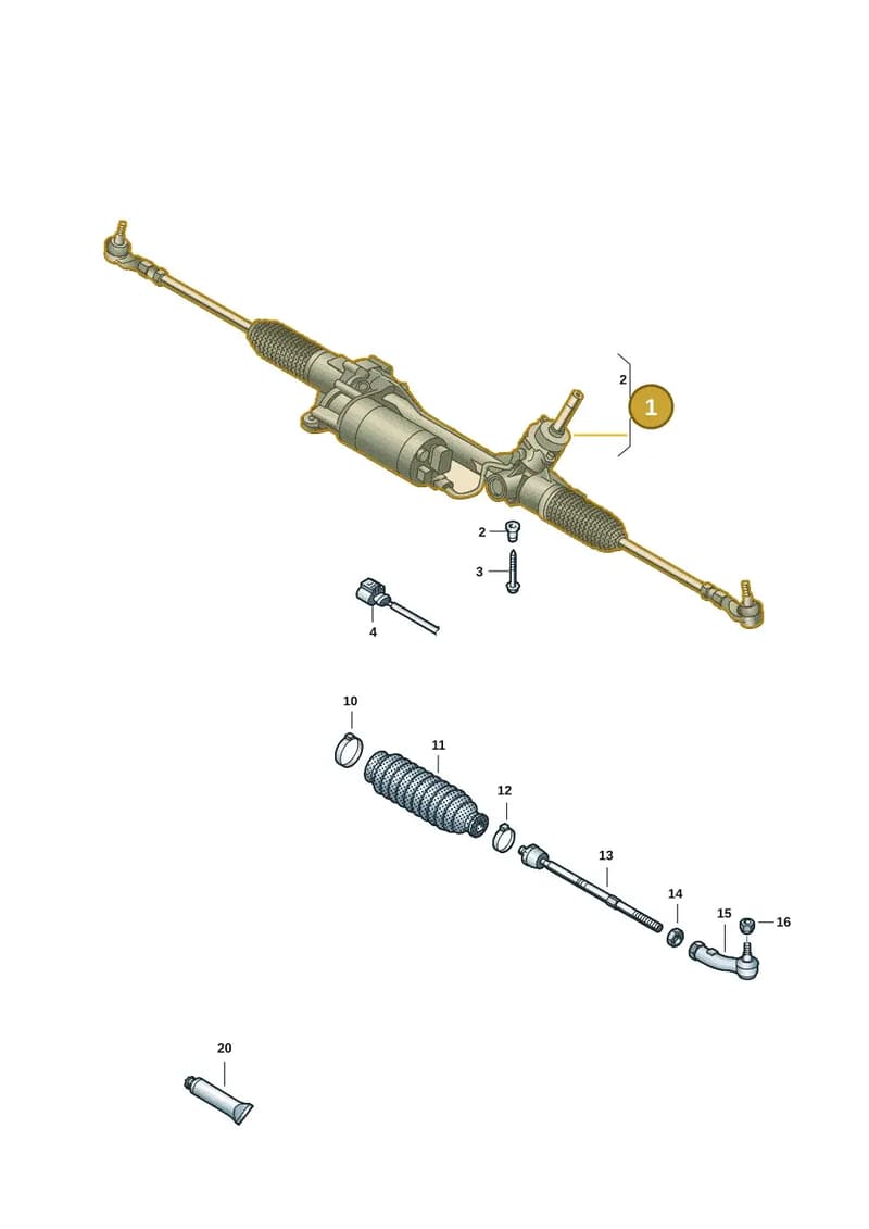 1EB422062A — Volkswagen ID.UNYX (2024-) diagram 15a423150, position 1