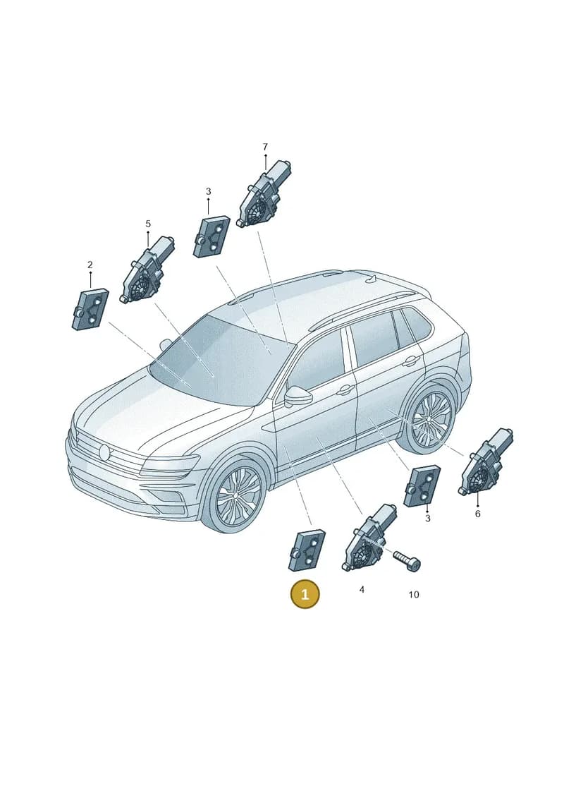 1EB959593 — Skoda Enyaq (2020-2021) diagram 884959100, position 1