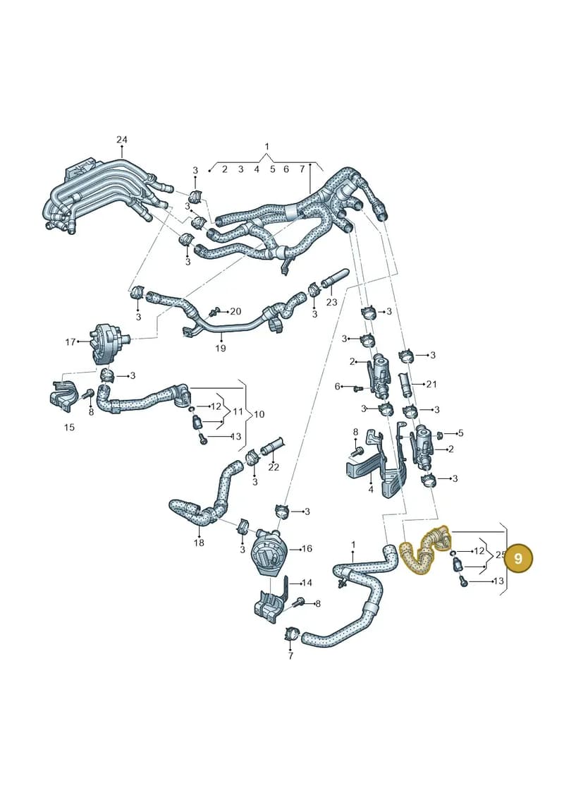 1ED121054A — SEAT CUPRA Tavascan (2023-) diagram 10a121240, position 9