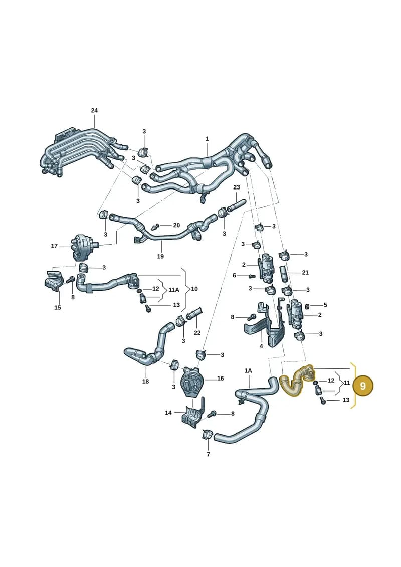 1ED121054A — SEAT CUPRA Tavascan (2023-) diagram 11d121140, position 9