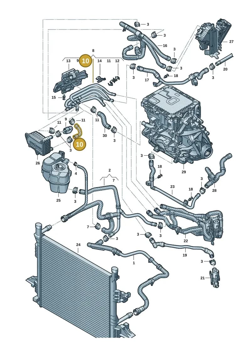 1ED121057 — SEAT CUPRA Tavascan (2023-) diagram 89a121050, position 10