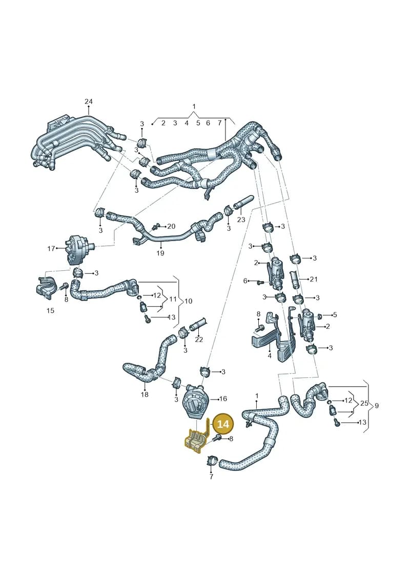 1ED121093B — SEAT CUPRA Tavascan (2023-) diagram 10a121240, position 14