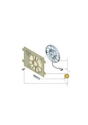 1ED121205C Volkswagen Fan Ring