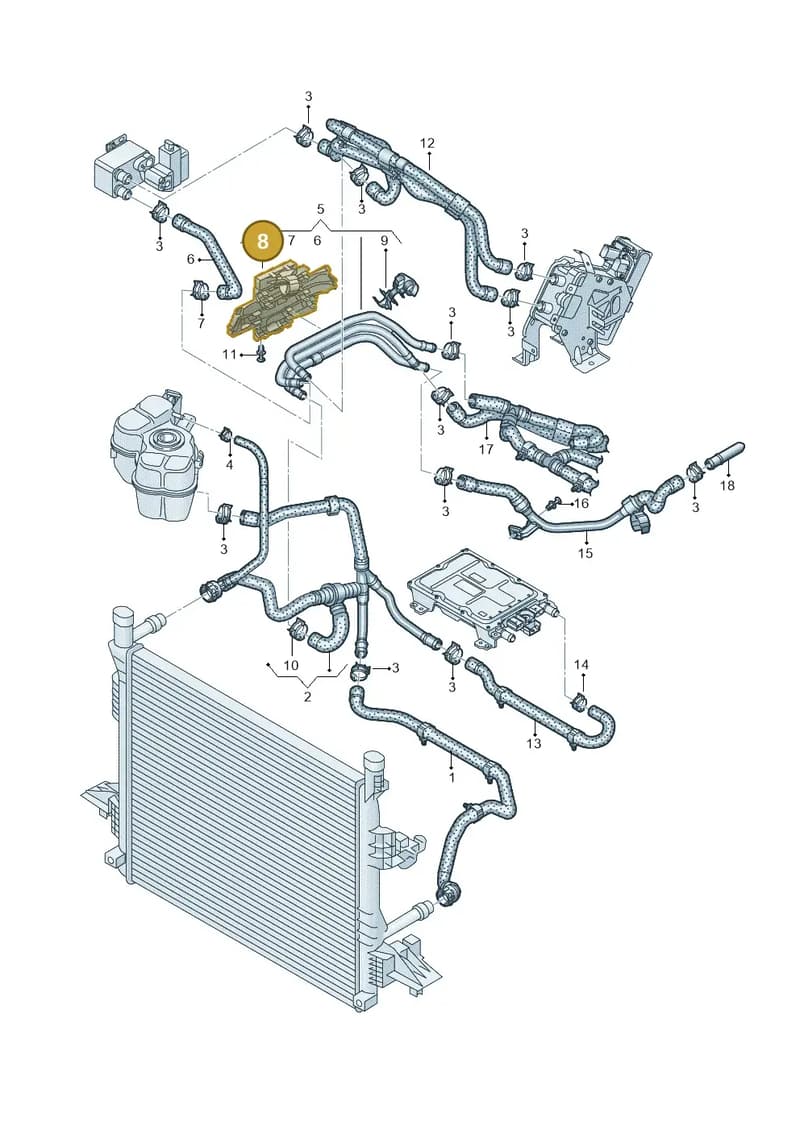 1ED121224C — SEAT CUPRA Tavascan (2023-) diagram 10a121200, position 8
