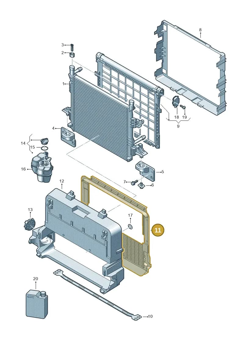 1ED121281C — SEAT CUPRA Tavascan (2023-) diagram 10a122100, position 11