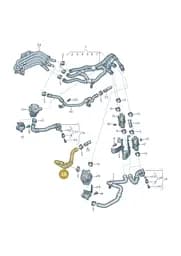 1ED121449A Volkswagen Coolant Hose