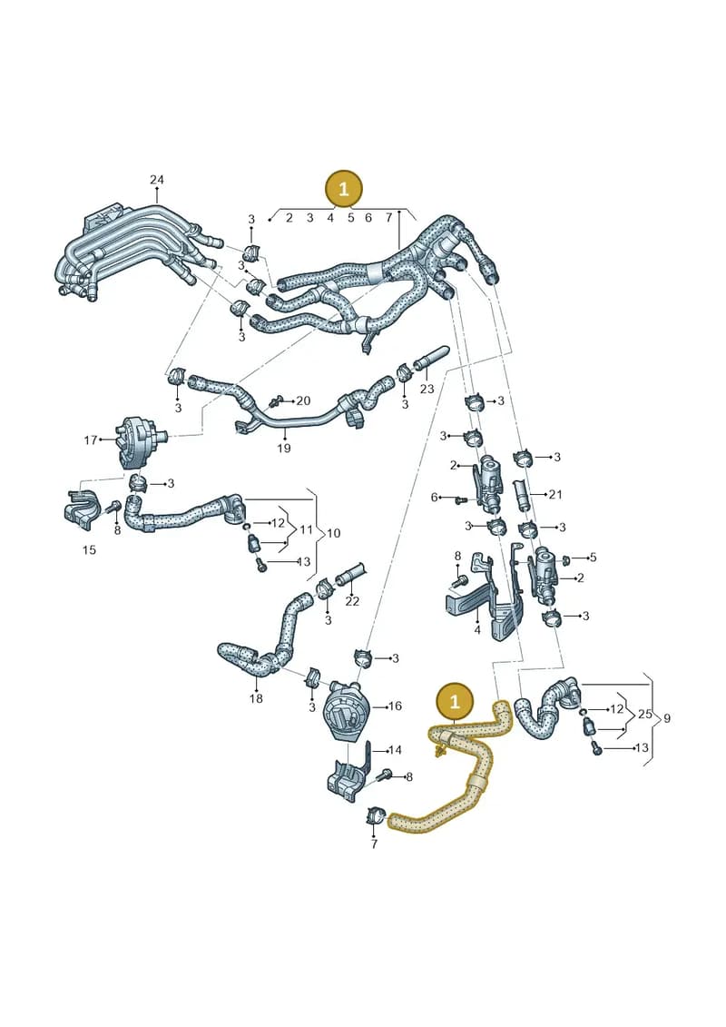 1ED122049K — SEAT CUPRA Tavascan (2023-) diagram 10a121240, position 1
