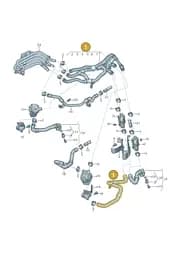1ED122109D Volkswagen Coolant Hose