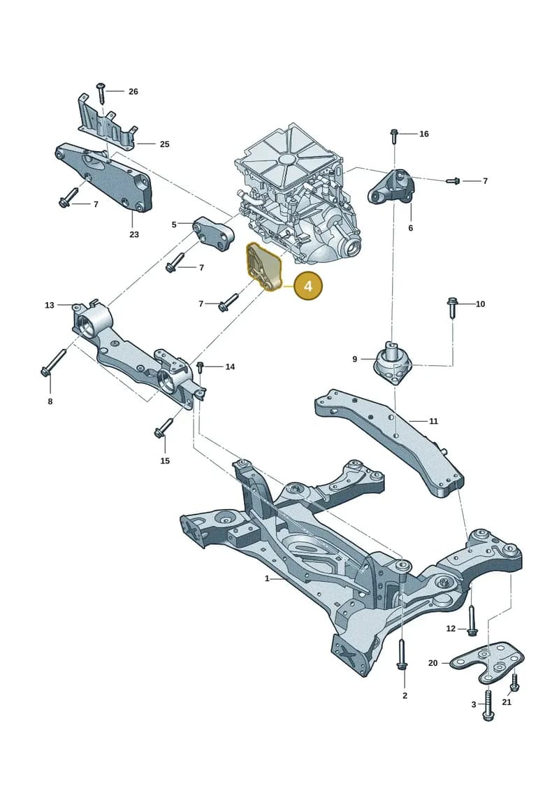 1ED199307A — SEAT CUPRA Tavascan (2023-) diagram 89a199200, position 4