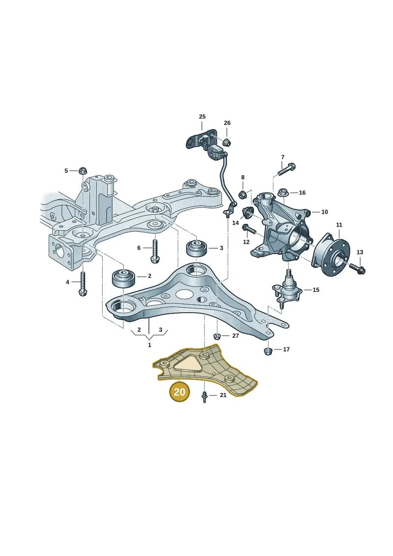1ED407117D — SEAT CUPRA Tavascan (2023-) diagram 10a407000, position 20