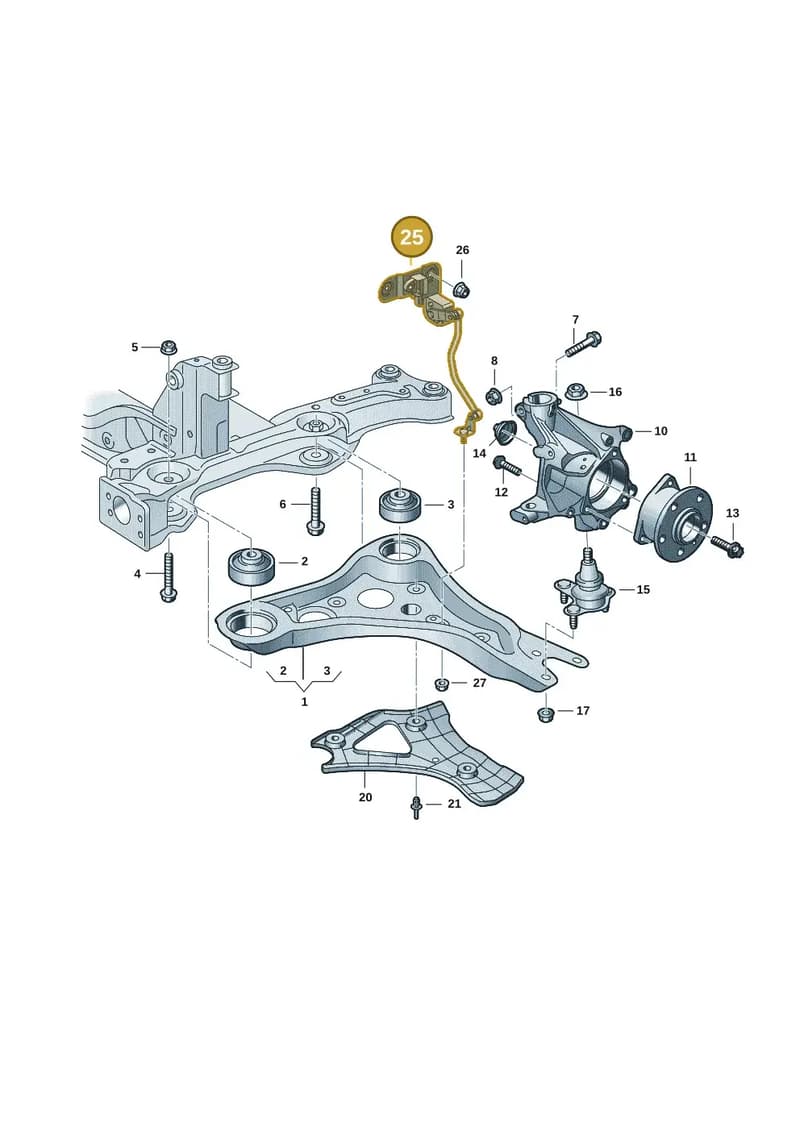 1ED412521 — SEAT CUPRA Tavascan (2023-) diagram 10a407000, position 25