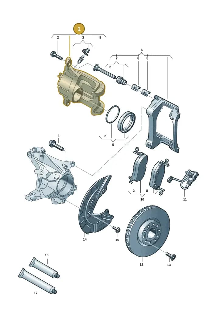 1ED615123 — SEAT CUPRA Tavascan (2023-) diagram 10a615010, position 1