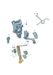 1ED723151B Volkswagen Brake Pedal