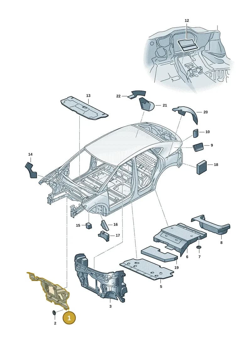 1ED863336 — SEAT CUPRA Tavascan (2023-) diagram 20h863020, position 1