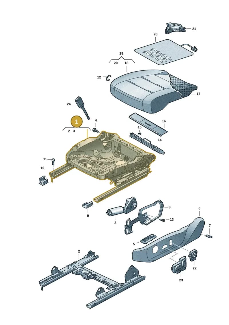 1ED881106G — SEAT CUPRA Tavascan (2023-) diagram 20h881100, position 1
