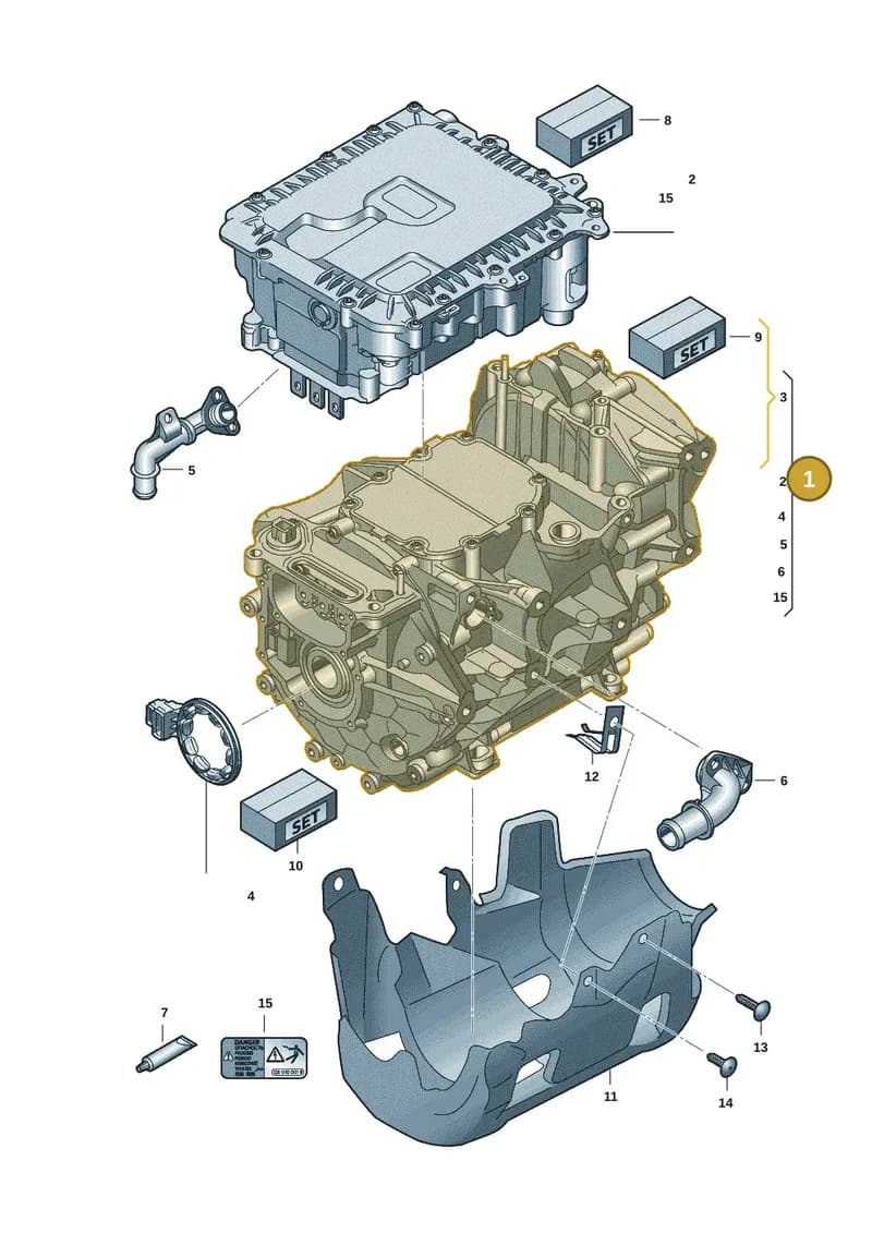 1ED901132J — Volkswagen ID.4 (2020-2025) diagram 11a901000, position 1