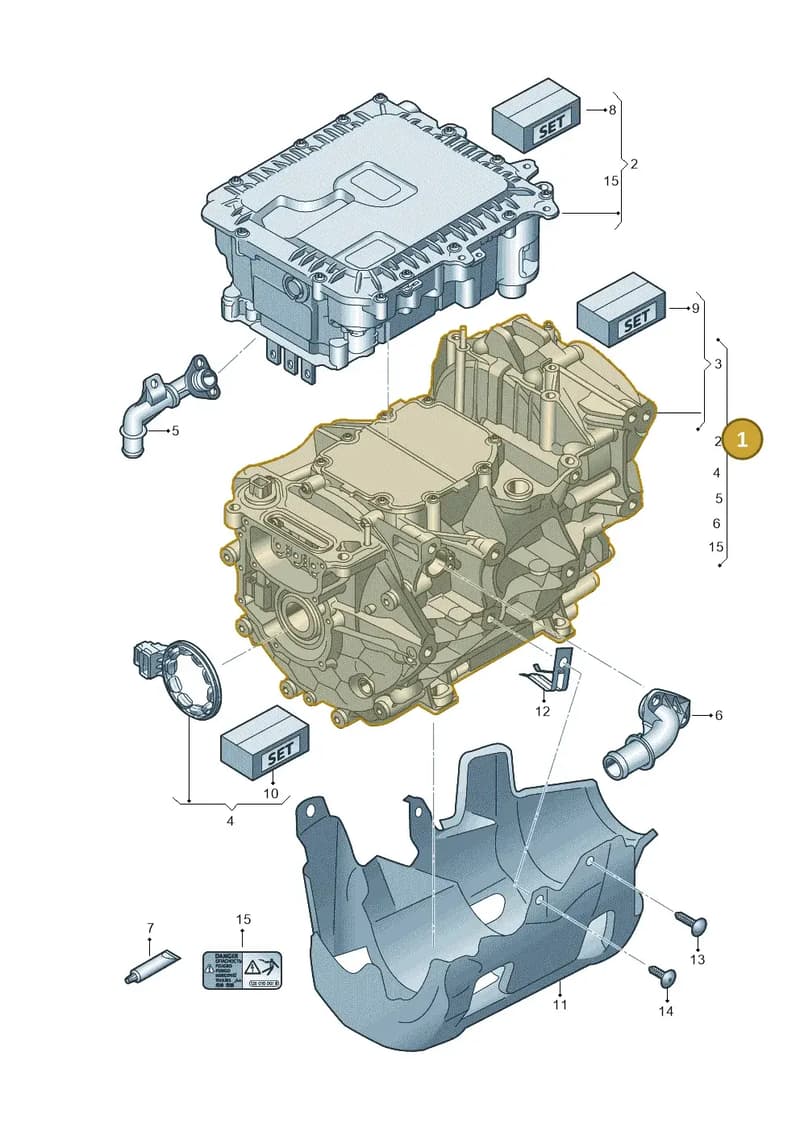 1ED901132J — Audi Q4 Sportback (2021-2025) diagram 11a901000, position 1