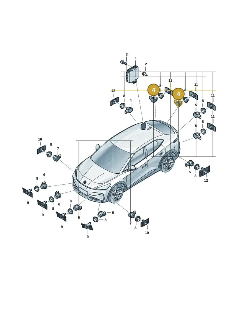 1ED919275CGRU — Volkswagen ID.UNYX (2024-) diagram 11h919000, position 4