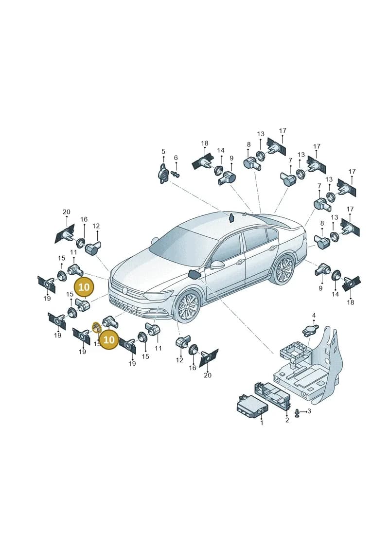 1ED919275CGRU — Volkswagen Magotan 2.0 (2024-) diagram 793919000, position 10