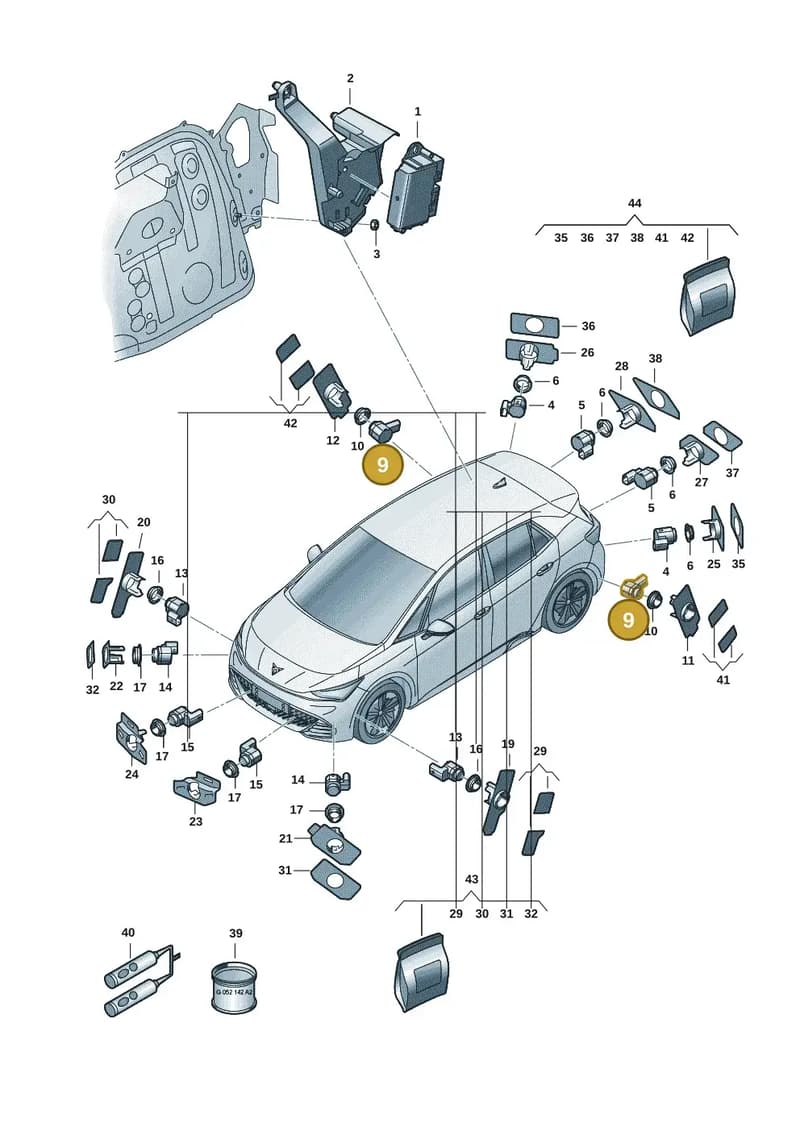 1ED919275CGRU — SEAT CUPRA Tavascan (2023-) diagram 10s919000, position 9