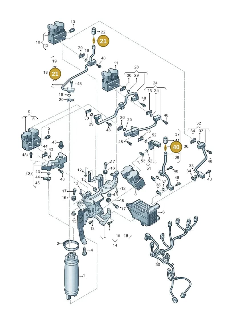 1EE816561 — Audi Q4 Sportback (2021-2025) diagram 89a260755, position 21+40