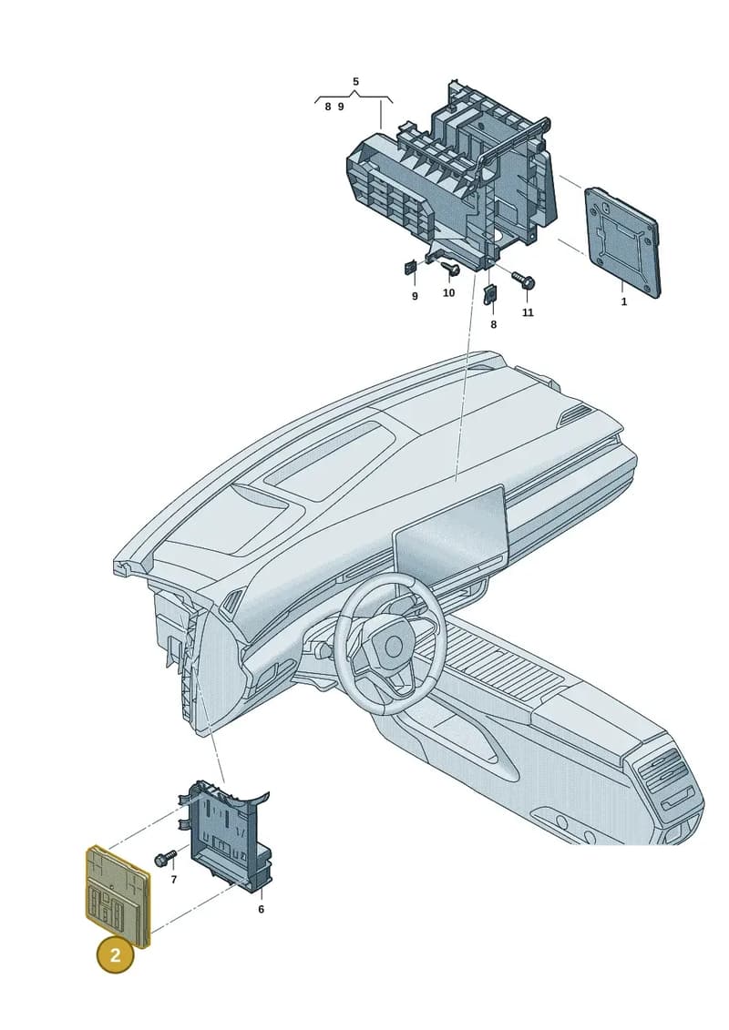 1EE937086B — Volkswagen ID.7 (2023-2025) diagram 14b937500, position 2