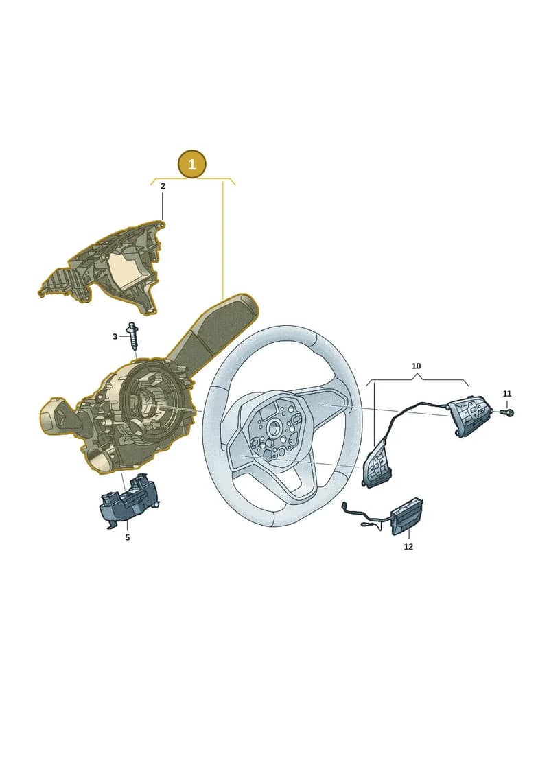 1EE953507FASS — Volkswagen ID.7 (2023-2025) diagram 14b953500, position 1