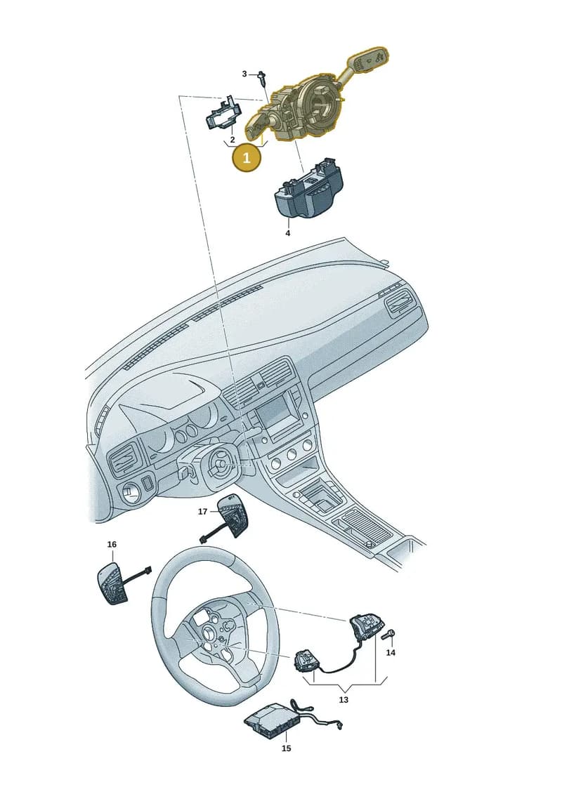 1EE953507NASS — Volkswagen Passat Estate (2023-2025) diagram 7t0953500, position 1