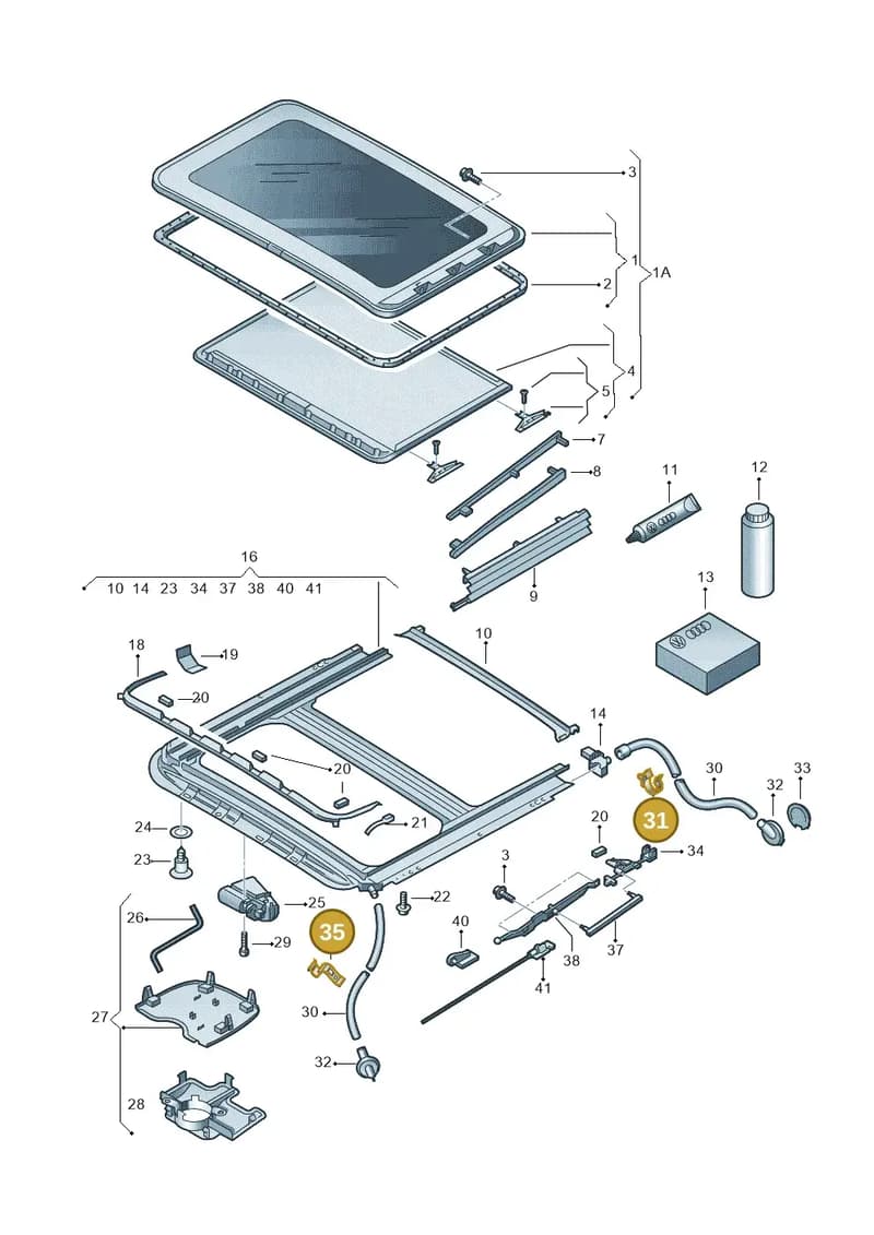 1H0877244 — SEAT Altea XL (2013-) diagram 203877000, position 31+35