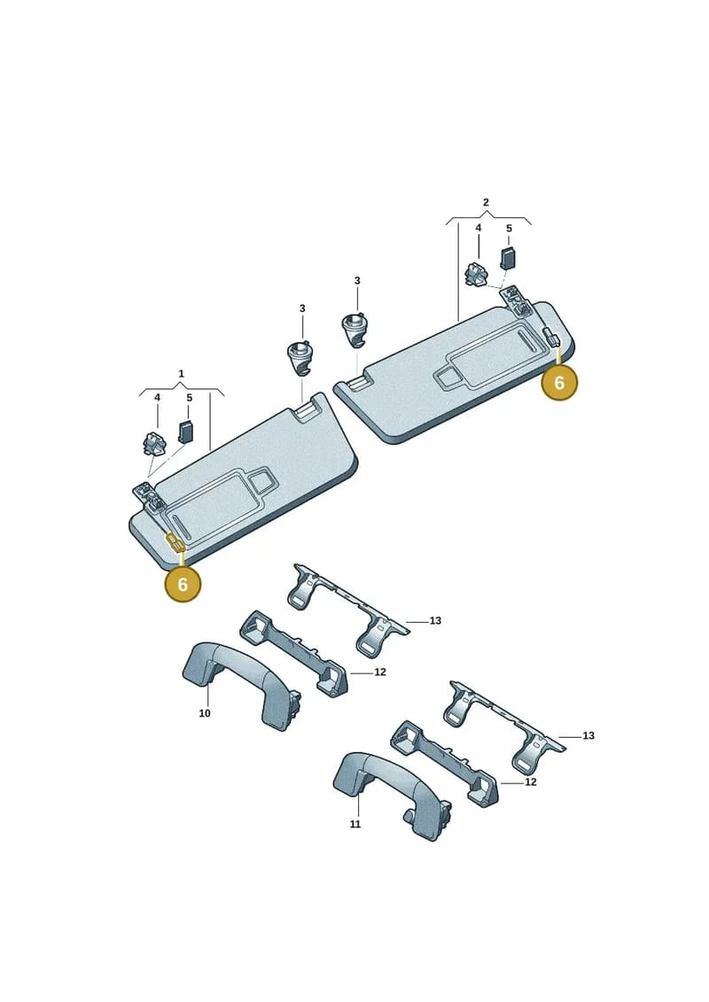 1H0973131A — Audi Q5 e-tron (2021-) diagram 12d857050, position 6