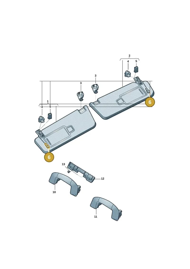 1H0973131A — Volkswagen Lamando (2021-) diagram 5db857050, position 6