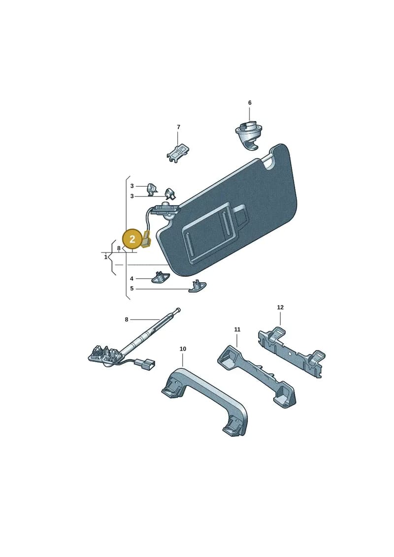 1H0973131A — Audi Q4 Sportback (2022-) diagram 89g857000, position 2